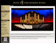Tablet Screenshot of musicandthespokenword.com